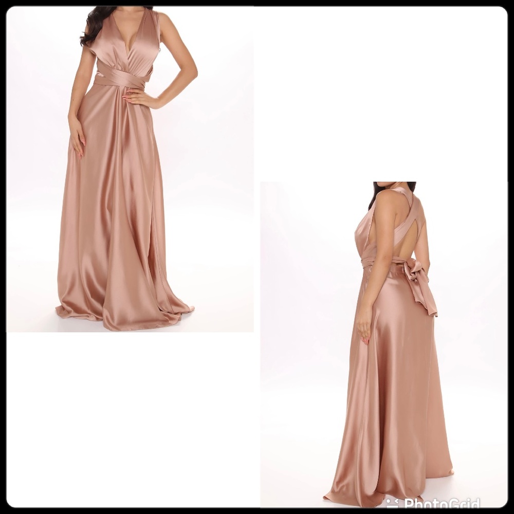 Satin Maxi Dress